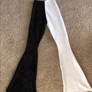 split flair pants